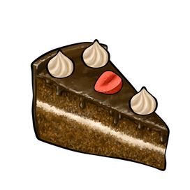 Тортик (для детской аппликации)