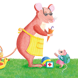 Иллюстрация к сказке «Великие приключения маленькой мышки»