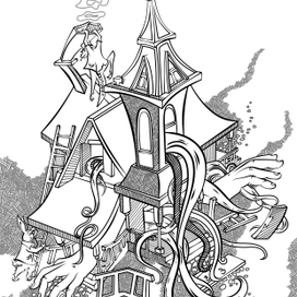 "Алиса в Стране чудес" иллюстрации к произведению ч.2