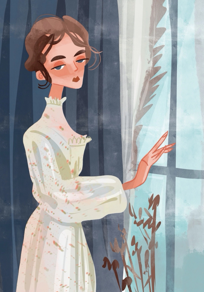 Романтичная девушка