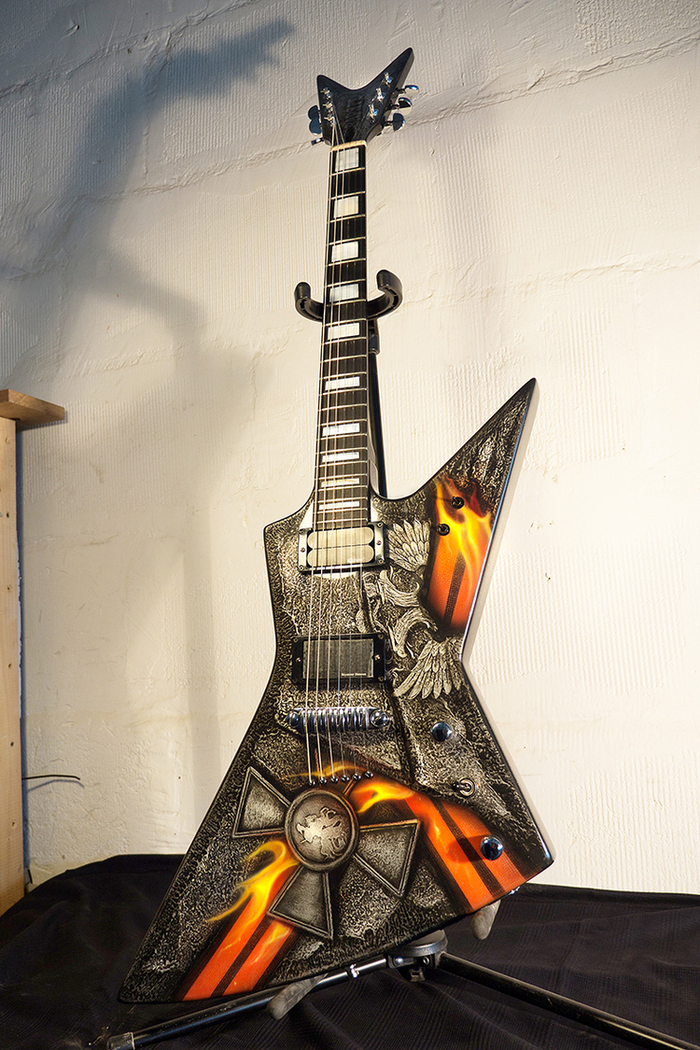 Аэрография на гитаре (финал)