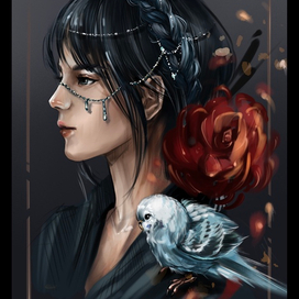 Иллюстрация с птичкой