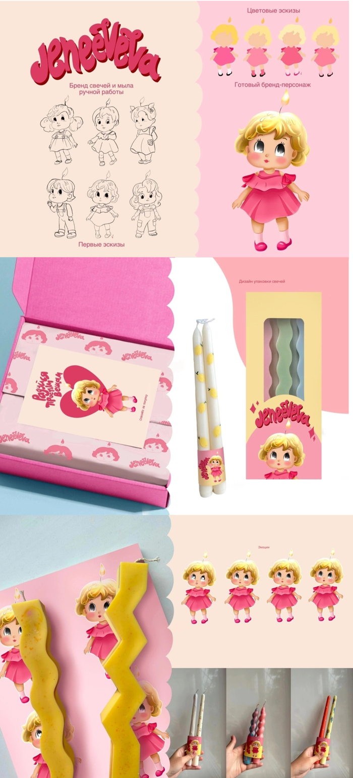 Бренд-персонаж для бренда свечей и мыла ручной работы