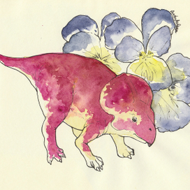 Протоцератопс, который мечтал стать фиалкой