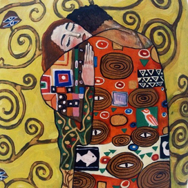 копия, роспись вазы, густав климт