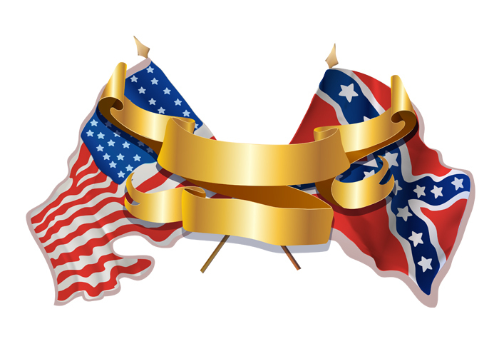 Флаги федерации и конфедерации америки. Гражданская война в США 
