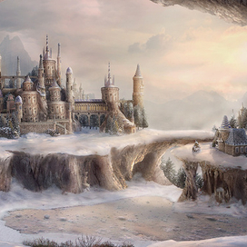 Зима в городе синих крыш