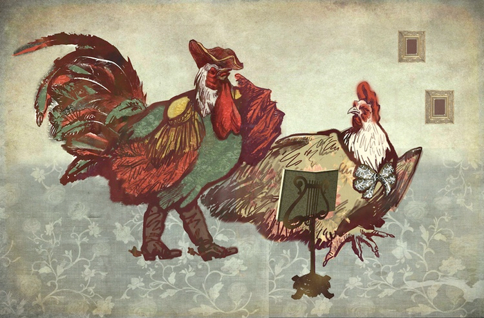 Петух и курица. Кошкин Дом