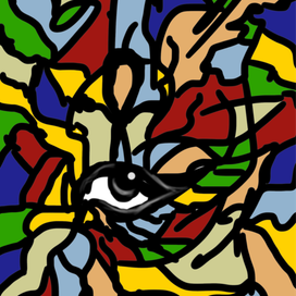 Глаз витраж 