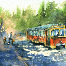 Скорее, трамвай уедет!