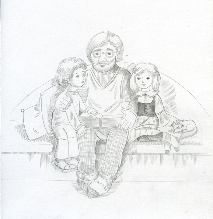 Дедушка и внуки