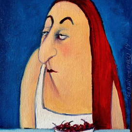 Дама с вишенкой