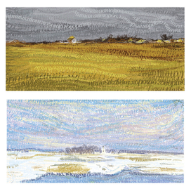 пейзажи из букв