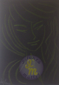 Девушка с веточкой