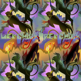 Обои "Демоны" детский вариант