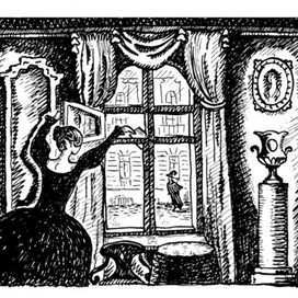 Иллюстрация к произведению А.С. Пушкина "Пиковая дама"