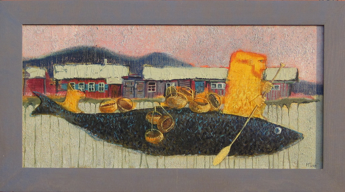 Продавец корзинок