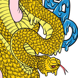 Иллюстрации для принтов Don`t Tread On Me!