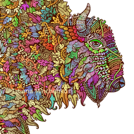 Разноцветный бык