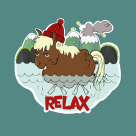 Стикер "I LOVE ICELAND"