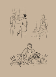 Иллюстрации к рассказам об отце Брауне