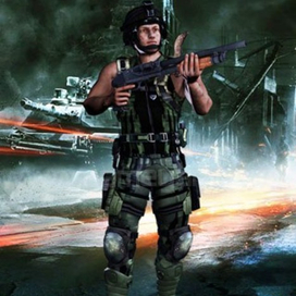 3D Военная характера талисмана