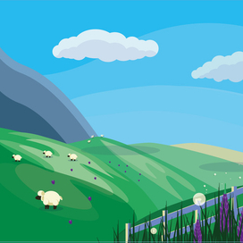 Векторный пейзаж