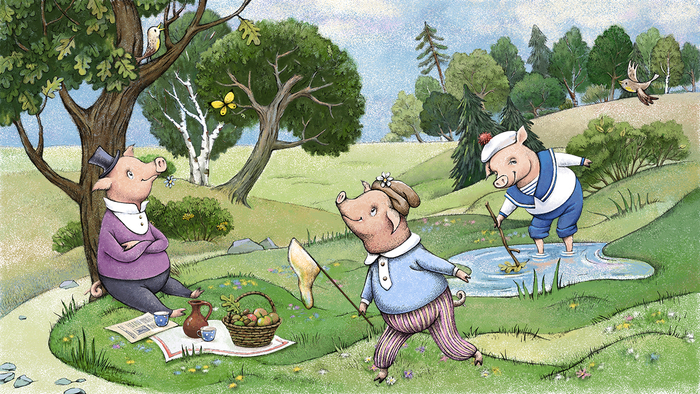 Три поросёнка. Лето