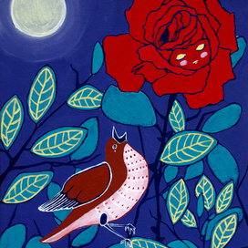 Соловей и Роза