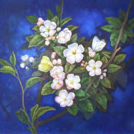 Бабочек танец и яблони цвет