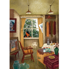 Иллюстрация для книги "Приключения сыщика Рыжего Фокса", издательство «Абраказябра»