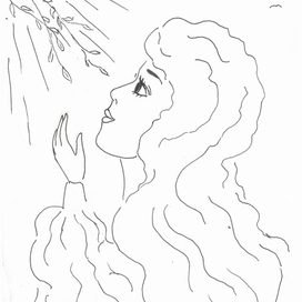 счастливая девушка на природе