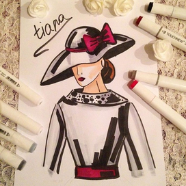 Fashion illustration Tiana Verner 