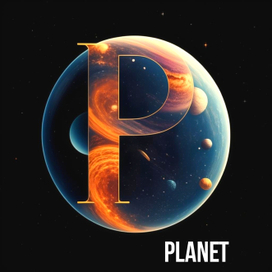 Стилизованное изображение латинской буквы