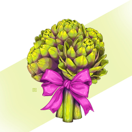 букет из артишоков