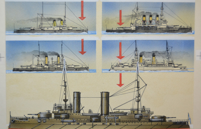 Броненосные корабли.