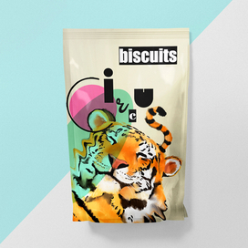 Иллюстрация и дизайн упаковки печенья