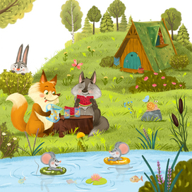 «Ёжик и солнечное лето» Для издательство Clever