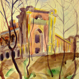 Набросок, акварель