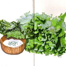 Зеленый салат