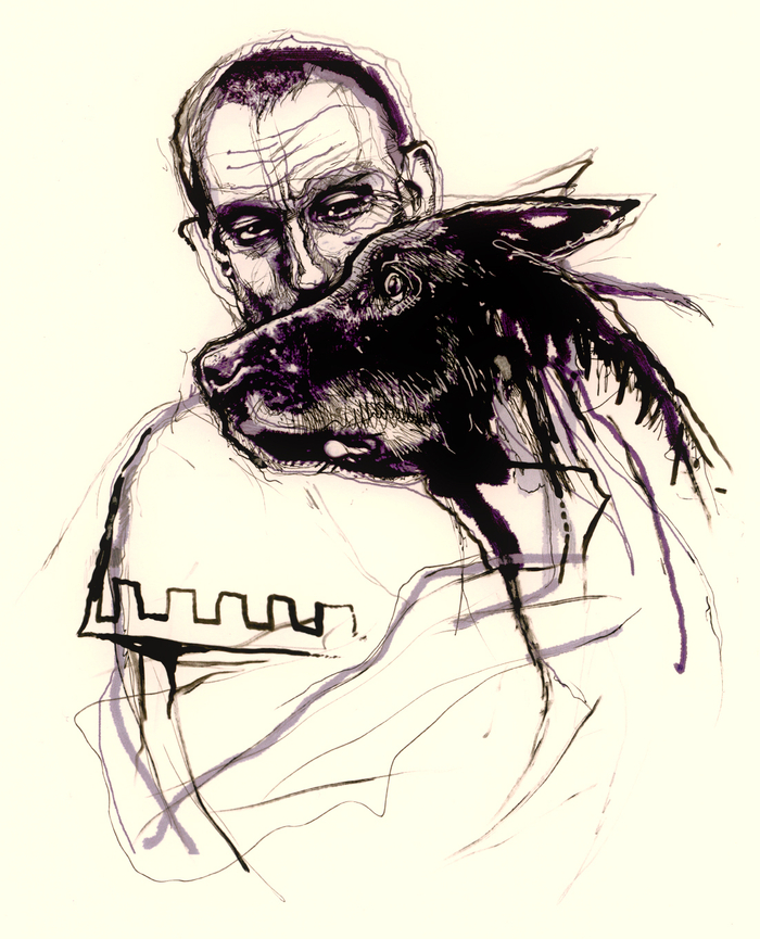 Mikhail Bulgakov illustration of "The Master and Margarita."