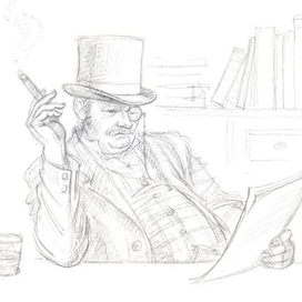 Иллюстрация к повести Луизы Мэй Олкотт "Маленькие женщины замужем"