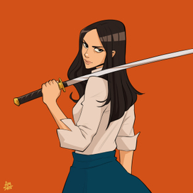 katana girl