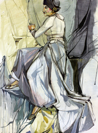 Женщина в тряпках