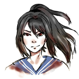 Цветной скетч Аяно