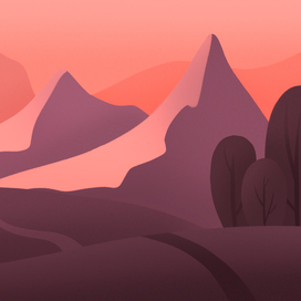 Пейзаж. Закат