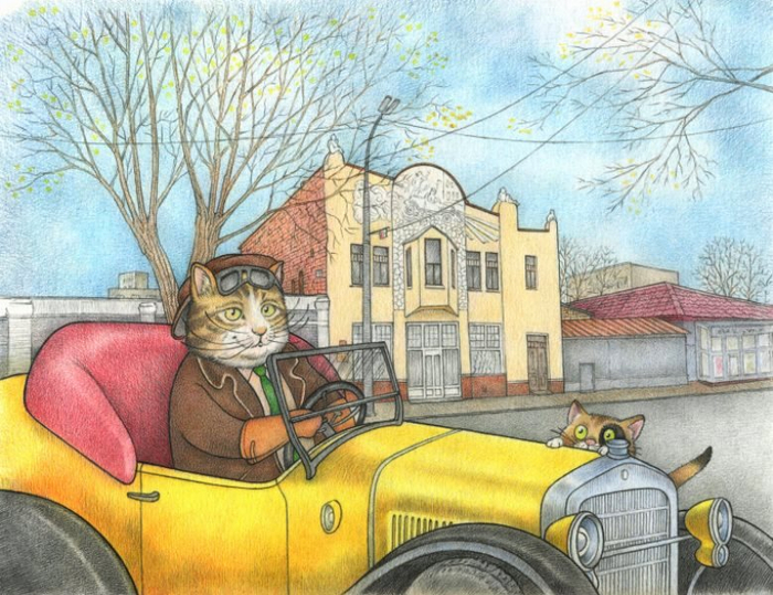 Ретро водитель