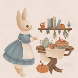 Зайка и осень