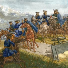 "Маскарадный" бой. Нарва 1704г.