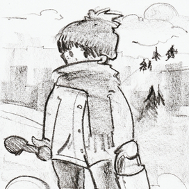 ребеночек на морозе